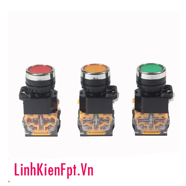 Nút Nhấn Đề Nhả Không Đèn LA38 - 440V 10A