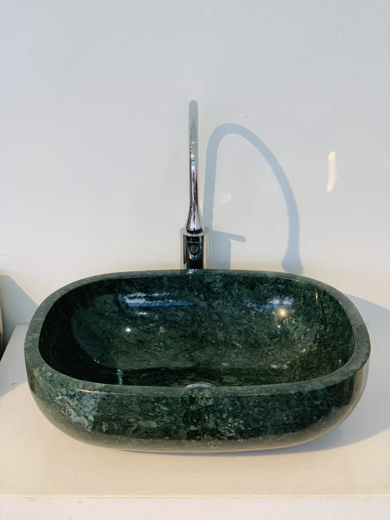 NATURAL STONE BATHROOM BASIN - INDIA GREEN - BST65
