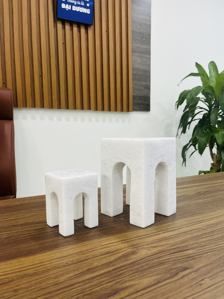 REAL MARBLE - DECOR SET - EXMDC02 - CRYSTAL WHITE