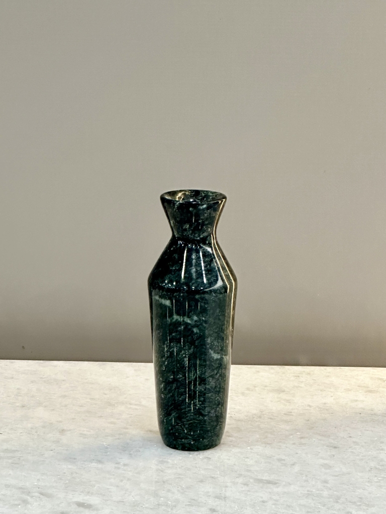 REAL MARBLE - MINI VASE - EXMS07 - INDIA GREEN