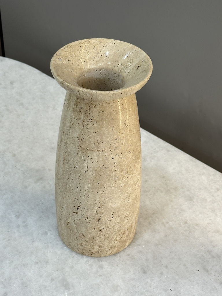 TRAVERTINE - MINI VASE - EXMS08 - TRAVERTINE