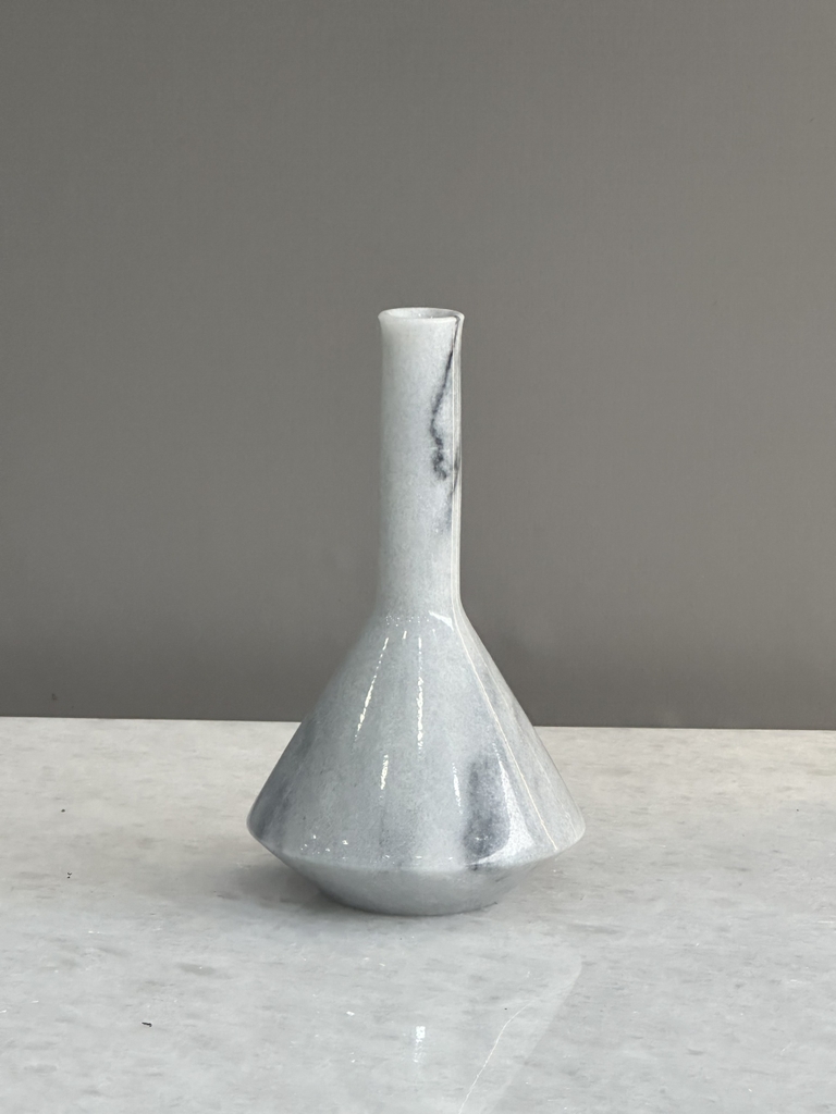 REAL MARBLE - MINI VASE - EXMS09 - COLOMBIA BLUE