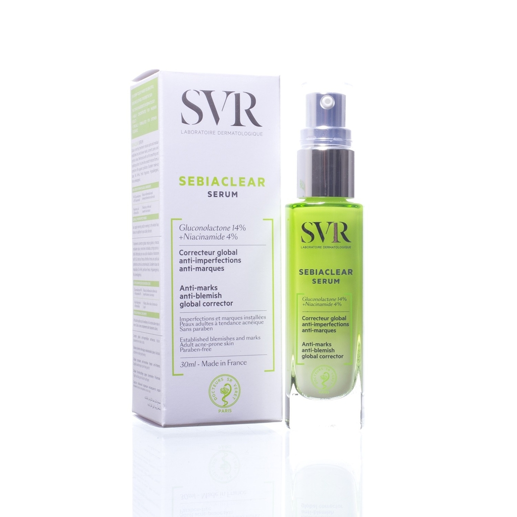 Serum giúp giảm mụn, thông thoáng lỗ chân lông, mềm mịn da SVR Sebiaclear Serum 30ml
