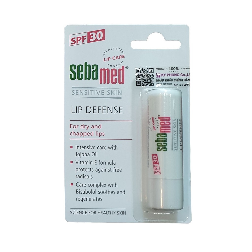 Son dưỡng bảo về chống khô nứt môi Sebamed pH5.5 Sensitive Skin Lip Defense 4.8g
