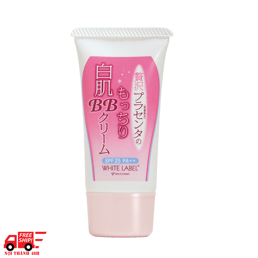 Kem che khuyết điểm, dưỡng trắng, chống nắng Premium Placenta BB Cream White Label 28g