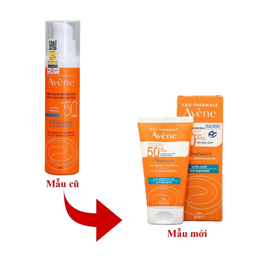 Kem chống nắng cho da nhờn mụn Avene Very High Protection Cleanance Sunscreen SPF 50+ 50ml