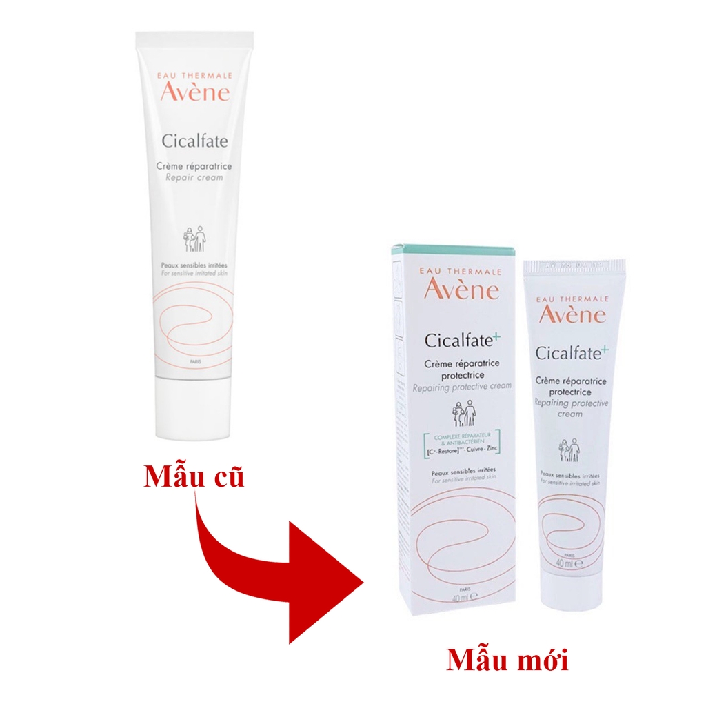 Kem phục hồi da, làm lành sẹo, chống nhiễm khuẩn Avène Cicalfate Restorative Skin Cream 40ml