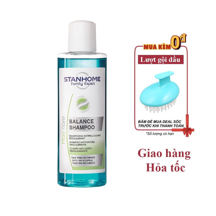Dầu gội giảm gàu STANHOME FAMILY EXPERT Balance Shampoo 200ml - sạch gàu, giảm ngứa da đầu