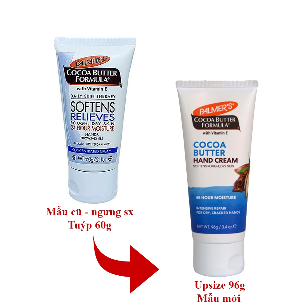 Kem dưỡng da tay mềm mịn cho da khô Bơ Cacao Palmer’s Dry Skin Concentrated Cream 96g