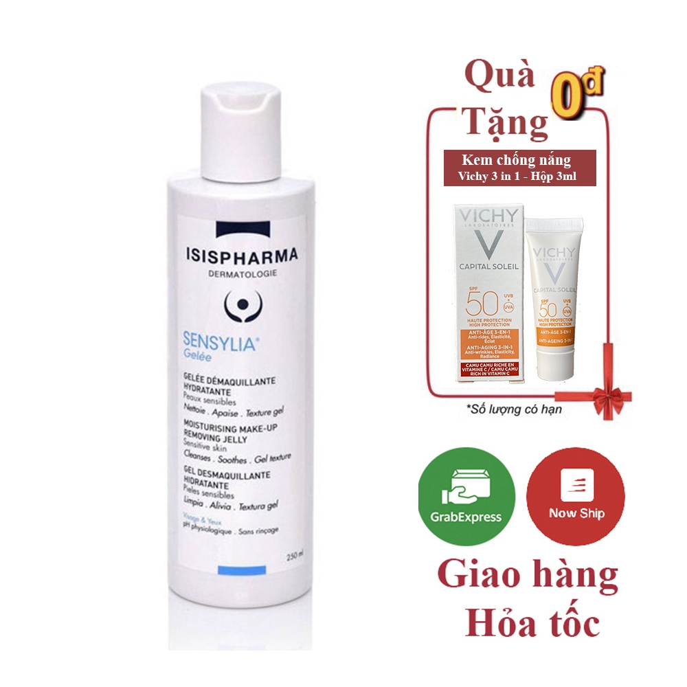 Gel tẩy trang dành cho da nhạy cảm và da thường ISIS Pharma Sensylia Gelee 250ml