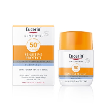 Kem chống nắng dành cho mọi loại da Eucerin Sun Fluid Mattifying SPF 50+ 50ml