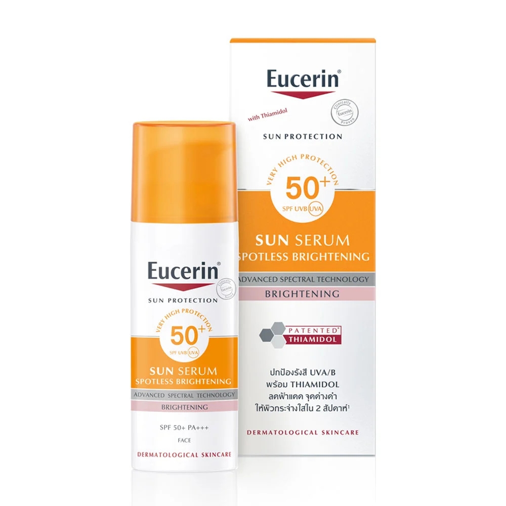 Tinh chất chống nắng giúp dưỡng trắng da Eucerin Sun Double Whitening Serum SPF 50+ 50ml