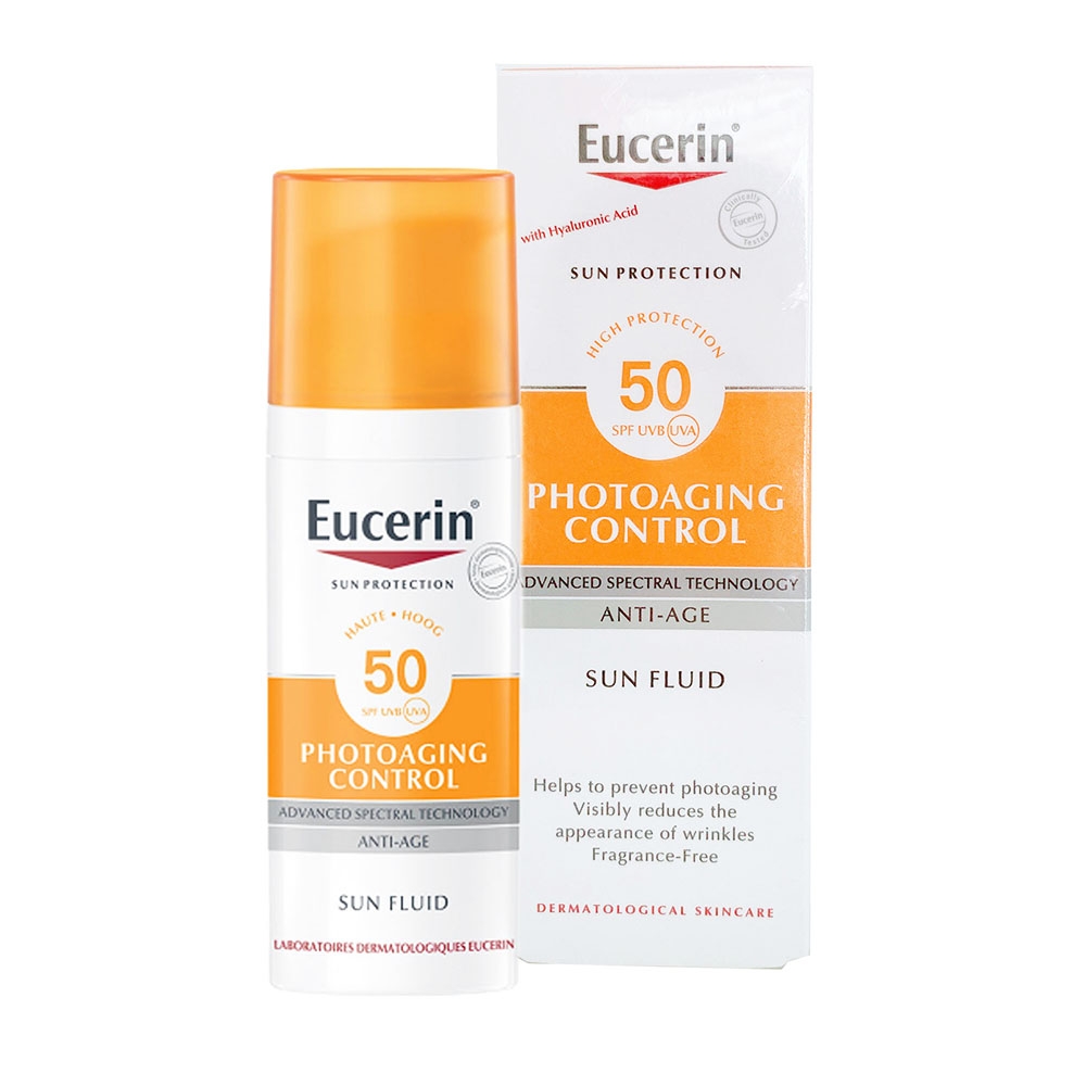 Kem chống nắng giúp ngăn ngừa lão hóa Eucerin Sun Fluid Photoaging Control SPF 50 50ml