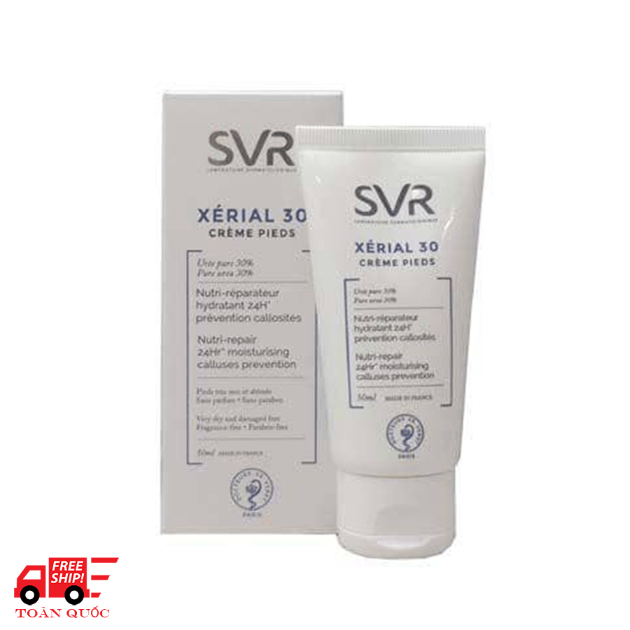 Kem dưỡng dành cho da rất khô và nứt nẻ ở bàn chân SVR Xérial 30 Crème Pieds 50ml