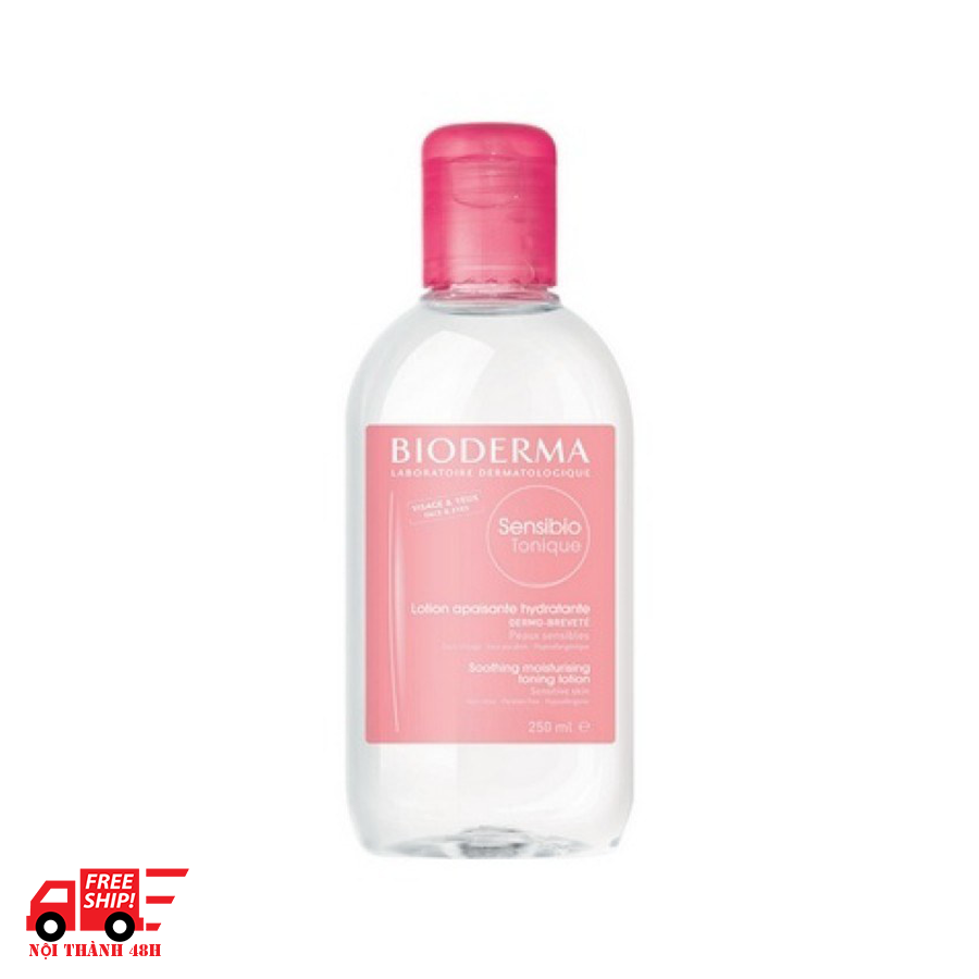 Nước hoa hồng dưỡng ẩm, tái tạo da dành cho da nhạy cảm Sensibio Tonique Bioderma 250ml