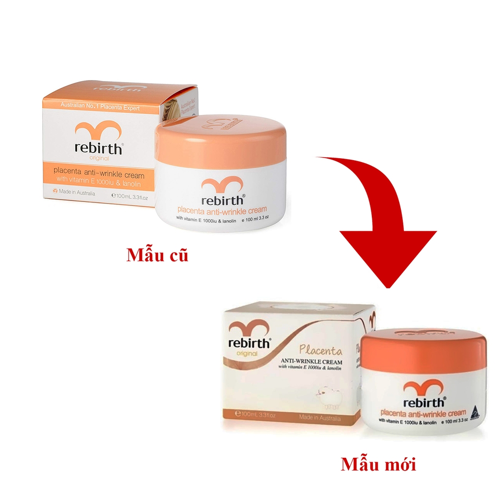 Kem dưỡng ẩm, chống lão hóa, chống nhăn Rebirth Placenta Anti-Wrinkle Cream RB02