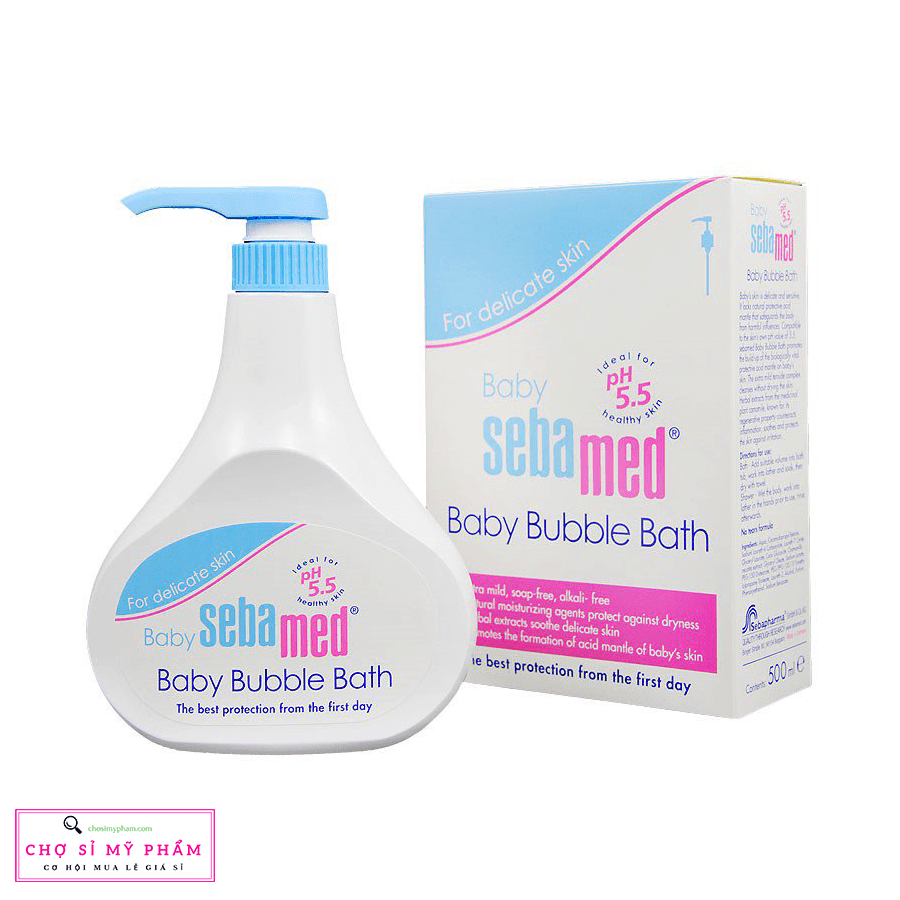 Sữa tắm tạo bọt dịu nhẹ cho bé Sebamed pH5.5 Baby Bubble bath 500ml