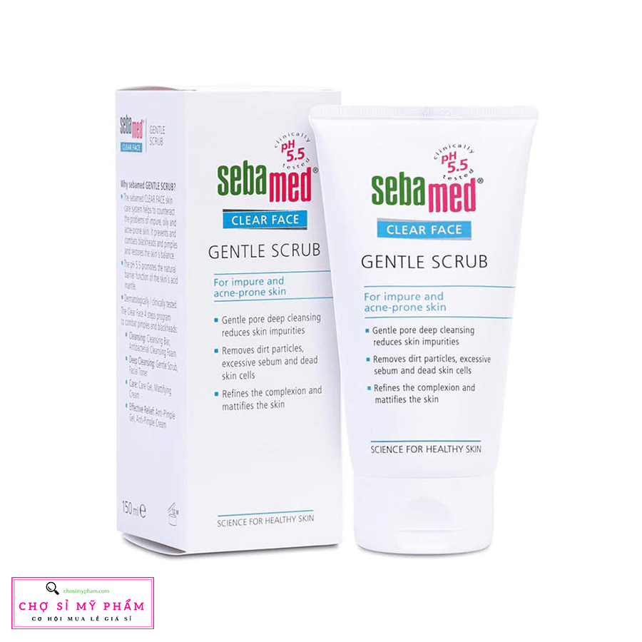 Tẩy tế bào chết Sebamed pH5.5 Clear Face Gentle Scrub 150ml