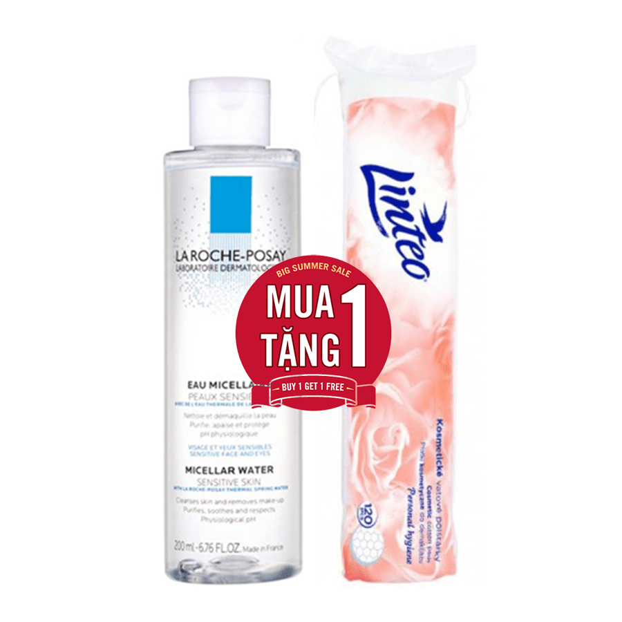 [Tặng bông tẩy trang] Nước Tẩy Trang cho da nhạy cảm Micellar Water Ultra Sensitive La Roche Posay 200ml