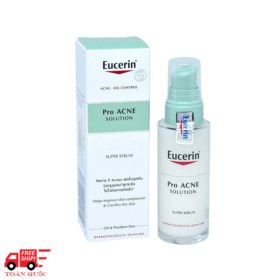 [Tặng 2 mặt nạ] Tinh chất ngăn ngừa và chăm sóc da mụn Eucerin ProAcne Super Serum 30ml