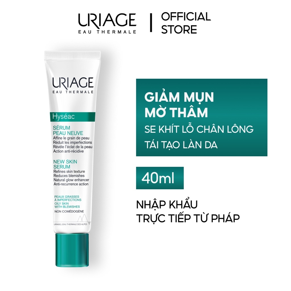 Serum giảm mụn và cải thiện da dầu, mụn Uriage Hyseac Serum Peau Neuve 40ml