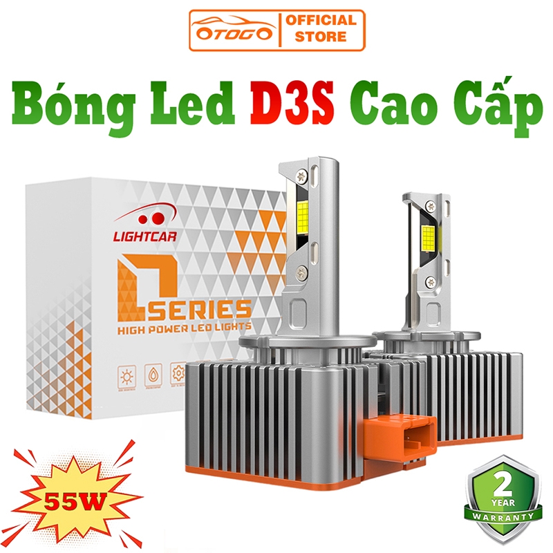 Bóng Led D3S 55W Siêu Sáng , LED V6 D3S
