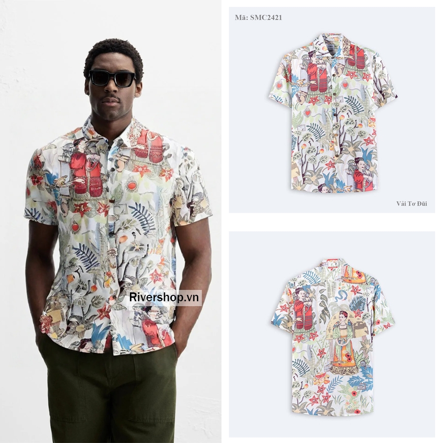 SMC2421 - Z.RA SƠ MI CỘC TAY HỌA TIẾT