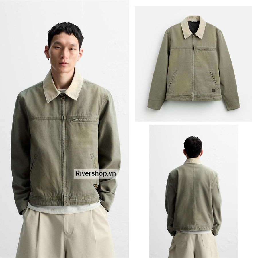 AK2579 - Z.RA JACKET WITH CONTRAST COLLAR