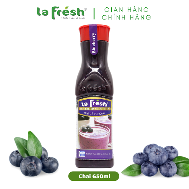 Sinh Tố Việt Quất LaFresh - Chai 650 ml