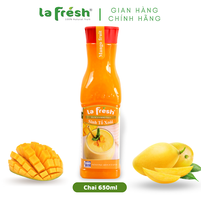 Sinh Tố Xoài LaFresh - Chai 650 ml