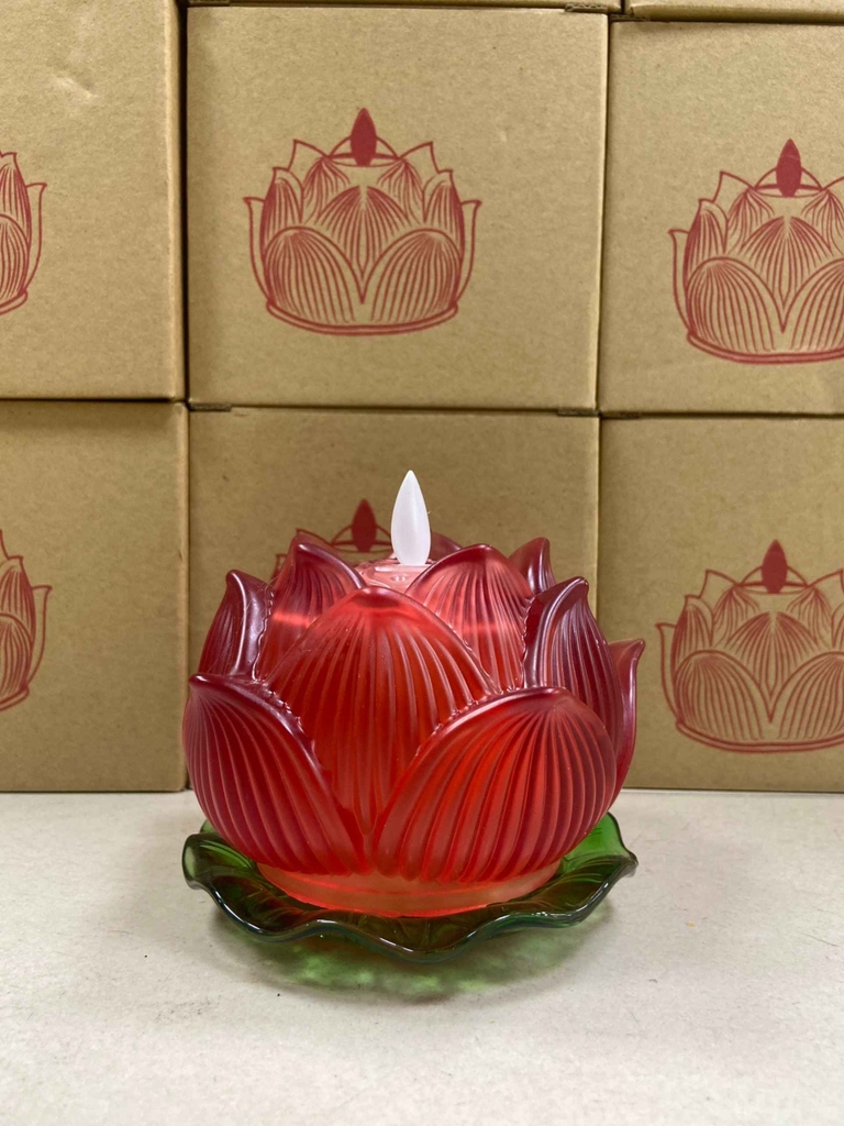 BÚP SEN ĐÈN NẾN THỜ CÚNG DÙNG PIN LED SIÊU SÁNG 837