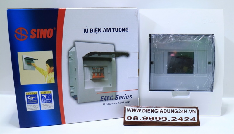 TỦ ĐIỆN NHỰA 6 ĐƯỜNG SINO ( 3 - 6 ) E4FC 3/6SA