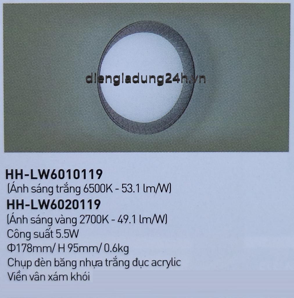 ĐÈN LED DOWNLIGHT NANOCO HH-LW6010119/HH-LW6020119