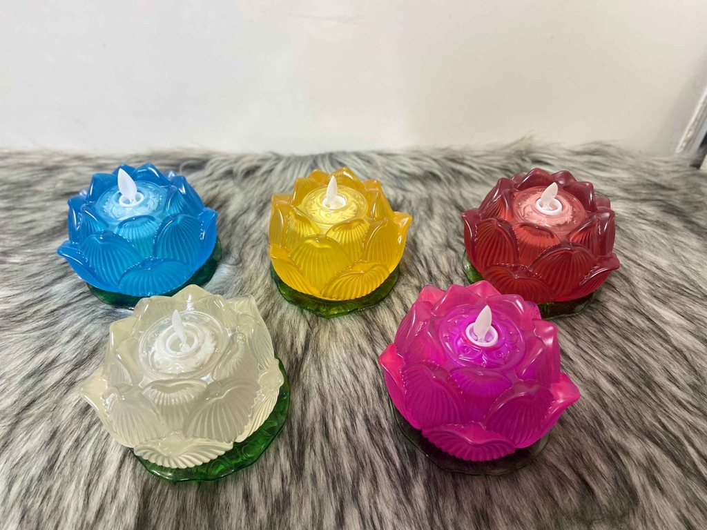 BÚP SEN ĐÈN NẾN THỜ CÚNG DÙNG PIN LED SIÊU SÁNG 837