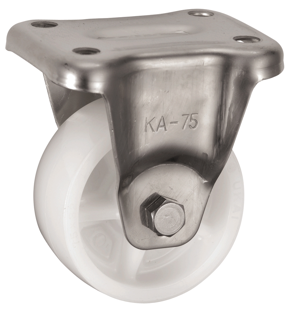 Bánh xe cố định Ø75, Inox (KA-75)