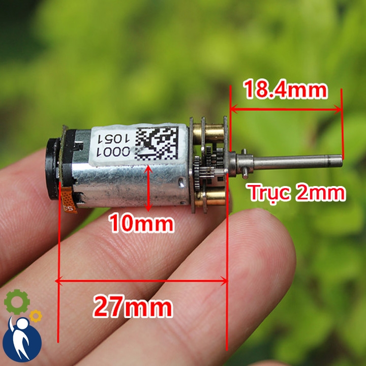 Motor Giảm Tốc 2-5V 1950rpm