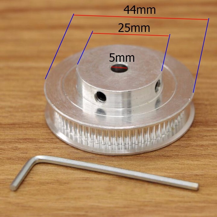 Pulley Trục 5mm - 60 Răng