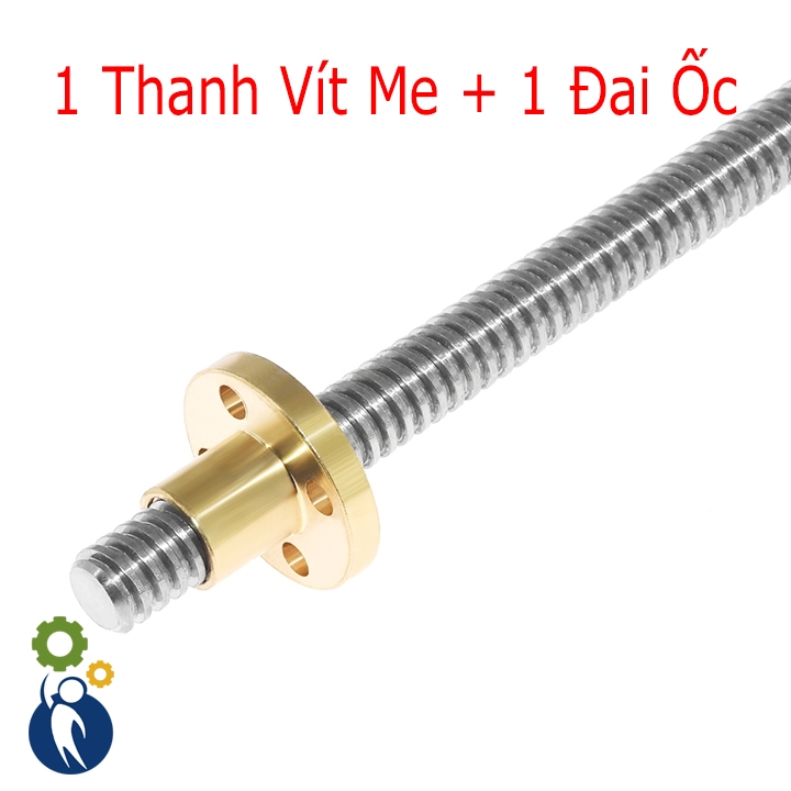 Bộ Vít Me Đai Ốc Bước 2 - 50cm