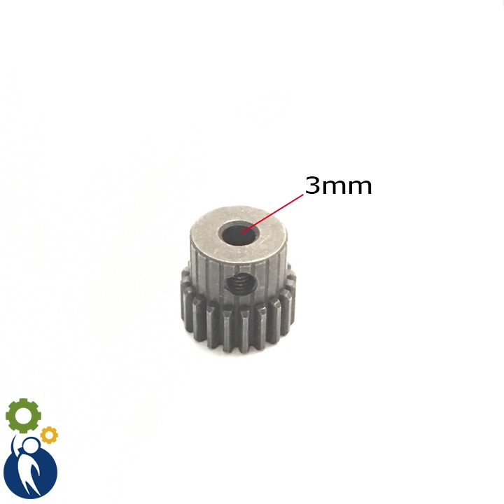 Bánh Răng Thép Trục 3mm 20 Răng 0.5M