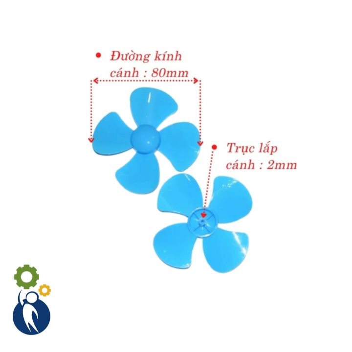 Cánh Quạt 4 Cánh 80mm
