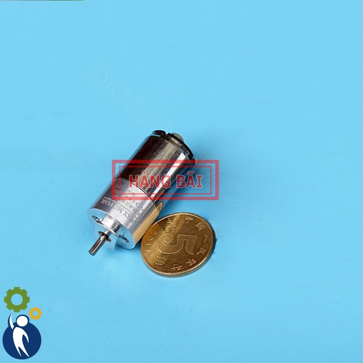 Motor Giảm Tốc 3-6V 42-82rpm Mã GA16R Bánh Răng Kim Loại