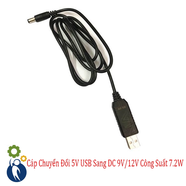 Cáp Chuyển Đổi 5V USB Sang DC 9V/12V Công Suất 7.2W