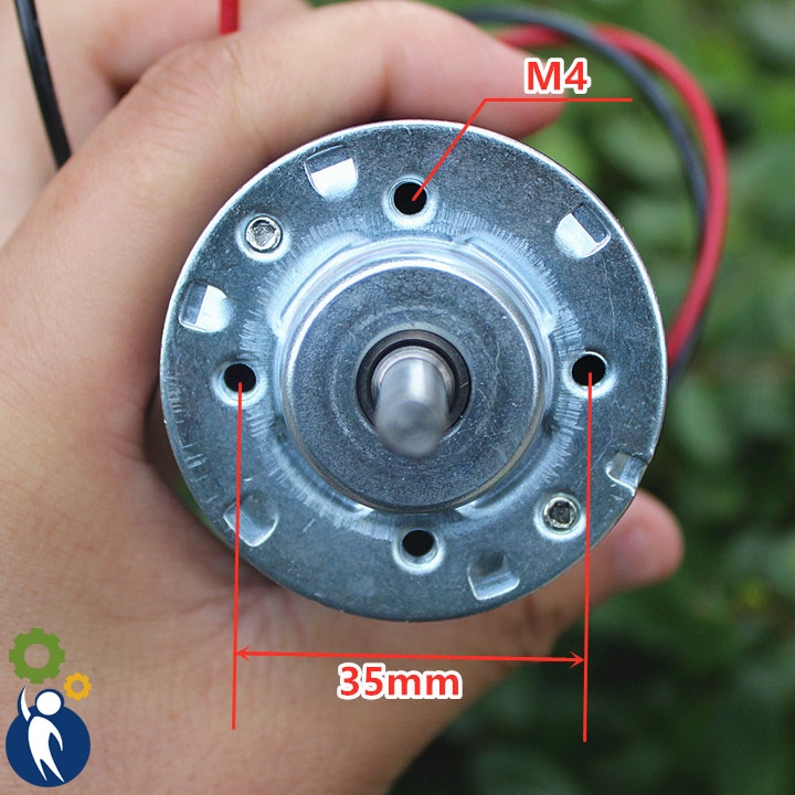 Motor 12V 30W 2 Trục 2900rpm