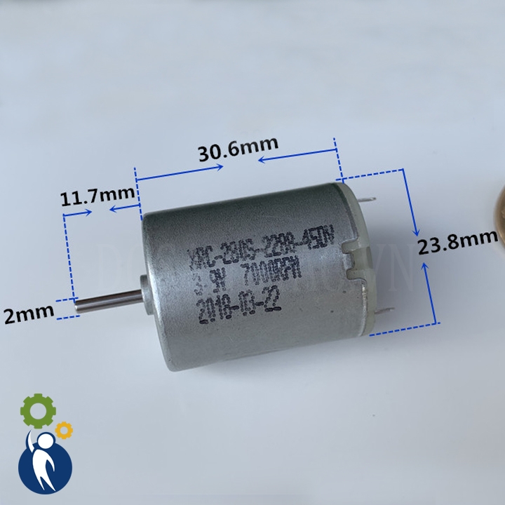 Motor 3V-9V Mã 280 17500rpm, 5V 9000rpm