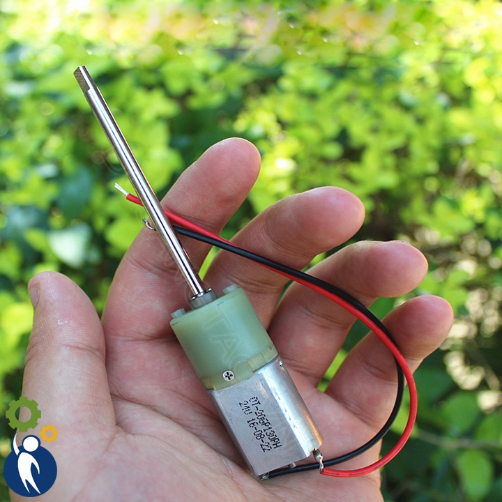 Motor Giảm Tốc 5-12V 72rpm Trục Dài