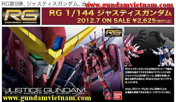 Robo GUNDAM hàng mới về 08-08-12 Justice Gundam (RG)