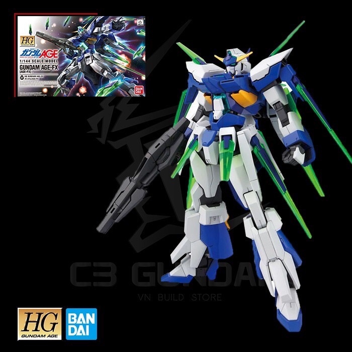 Bandai HG 1/144 Gundam AGE-FX - mô hình lắp ráp - lắp ráp