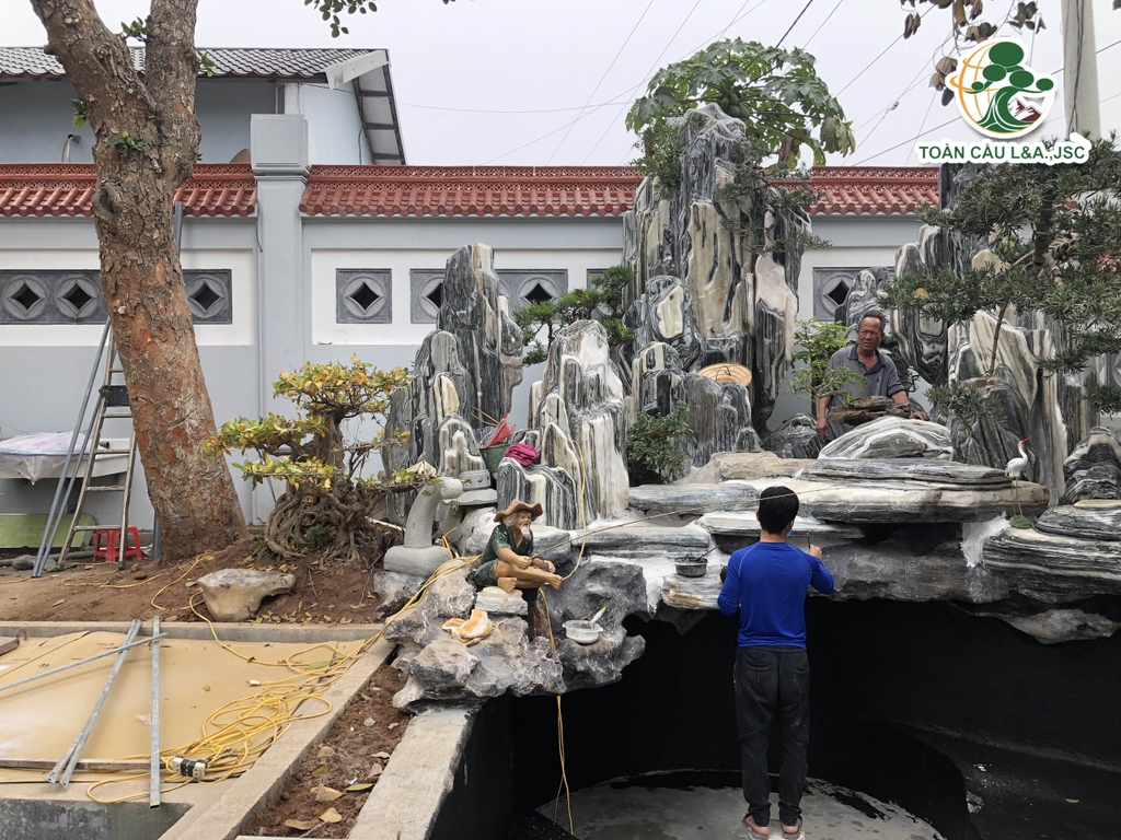 Sân vườn biệt thự Thị xã Phú Thọ