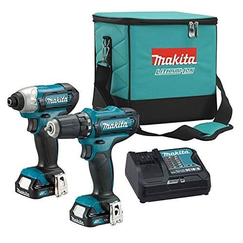 COMPO Bộ sản phẩm máy khoan, vặn vít MAKITA CLX201S (12V)