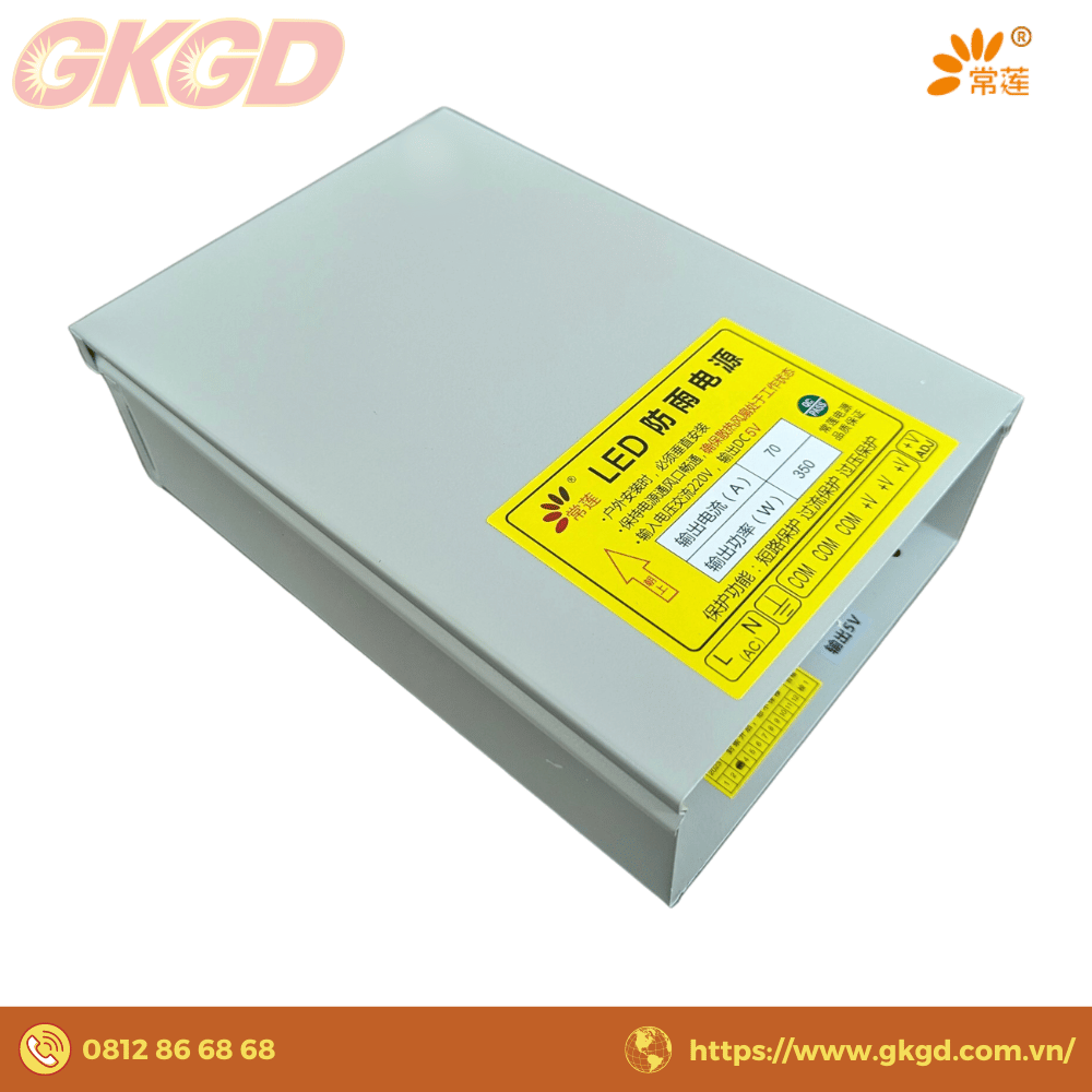 Nguồn 5V70A CL vỏ sắt chống mưa